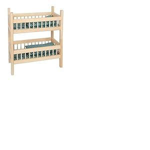 Small Foot Lit superpos&eacute; pour poup&eacute;es Nature, lit 2 en 1 en Bois, avec literie Douillette, &agrave; partir de 3 Ans, 12822