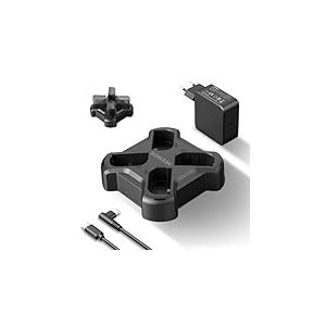 NEEWER Chargeur Batterie USB 4 canaux pour LP-E6/LP-E6N/LP-E6NH/LP-E6P Compatible avec Canon EOS R5 Mark II,6D Mark II,5D Mark III,5D Mark IV,Charge Rapide PD 45W avec Chargeur PD 45W, NW-P4