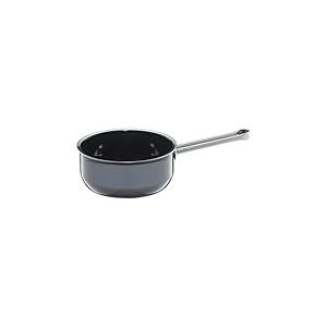 WMF Fusiontec Essential Casserole à manche 16 cm sans couvercle, petite casserole de 1,3 l, petite casserole à pâtes, casserole à induction, céramique high-tech, anti-rayures, non revêtu, gris,