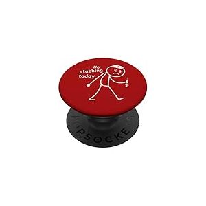 No Stabbing Today, Figurine dr&ocirc;le Triste infirmi&egrave;re autoris&eacute;e RN PopSockets PopGrip Adh&eacute;sif