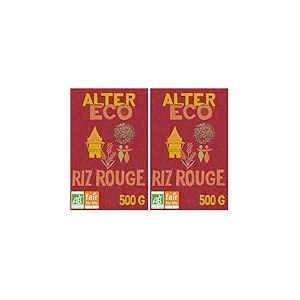 ALTER ECO - Riz Rouge Bio - Riz &Eacute;quitable Origine Tha&iuml;lande - Pr&ecirc;t en 25 Minutes - 500 g (Lot de 2)