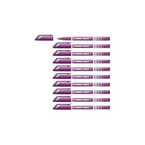 Stylo feutre pointe fine - STABILO SENSOR - Lot de 10 stylos-feutres - pointe 0,3 mm- Lilas