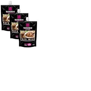 TANOSHI - Pâte Miso pour Soupes et Plats Salés - 1 Gourde Refermable de 150 g (Lot de 3)