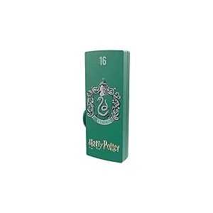 EMTEC, ECMMD16GM730HP02, Cl&eacute; USB 16 Go Harry Potter Slytherin, design exclusif, vitesse de lecture jusqu'&agrave; 15 MB/s, avec 4 tattoos inclus, id&eacute;ale pour les fans - Taille : 16 Go, Couleur : Slytherin