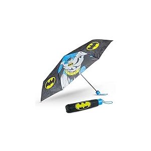 BONNYCO Parapluie Pliant Enfant Batman Parapluie Enfant Noir pour Sac, Sac a Dos ou Voyage | Umbrella Anti Tempete avec Structure Renforcée | Mini Ombrelle de Poche – Cadeau Original Garcon