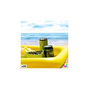 BigBuy Outdoor Table Gonflable, Jaune, Standard