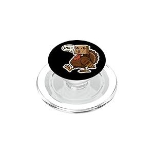 Turquie déguisée en Chien Woof Funny Thanksgiving Owner Lover PopSockets PopGrip pour MagSafe