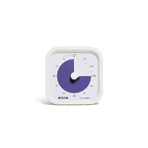 TIME TIMER 120 Minute Mod Education Edition - Minuteur visuel de Bureau pour Salle de Classe, minuteur d'examens, Outil d'étude et de réunion avec Fonctionnement Silencieux (Blanc)