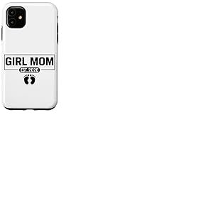 Girl Mom Est 2026 Futute Mommy 2026 Maman Future Fille Coque pour iPhone 11