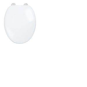 Croydex Flexi-Fix Grasmere adapté à ne jamais SE Glisse Abattant de WC, Blanc, 43.5 x 38 x 5 cm