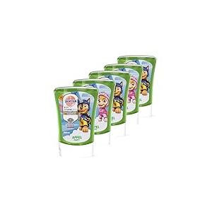 Sagrotan Kids No-Touch Recharge Pomme - Pour Distributeur Automatique de Savon - 5 x 250ml Savon pour les Mains