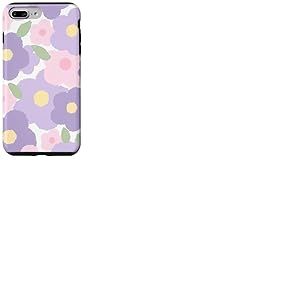 Aquarelle mignonne fleur d'été violette Coque pour iPhone 7 Plus/8 Plus