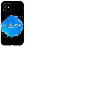 Made New in Jesus Christ, Christian Faith Baptism 2 Cor 5:17 Coque pour iPhone 11