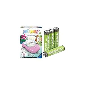 Ravensburger Xoomy Licornes, projecteur Dessin, 6+ Ans, & Piles AAA Rechargeables Amazon Basics 4 pcs, 850mAh