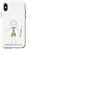 Funny Women Basson Girl Bassoonist Basson Player Coque pour iPhone X/XS