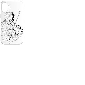 Violon Guy Sketch Violoncelle Coque pour iPhone 16 Plus