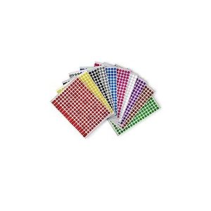 AVERY - 4080 Pastilles Autocollantes 10mm Imprimables Multicolores : Rose, Noir, Blanc, Marron, Violet, Gris, Doré, Rouge, Vert, Bleu