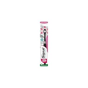 Signal Professionnel – Brosse à Dents Expert Gencives + Charbon – Extra souple, douce pour les gencives, 4x moins de pression – Poils infusés au charbon – Nettoyage précis – Emballage 85% recyclé