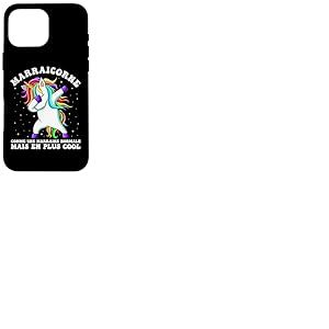 Marraicorne Humour Marraine Licorne Dab Cadeau Coque pour iPhone 16 Pro Max