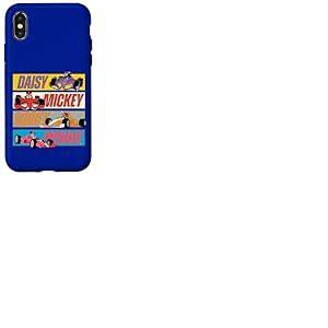 Disney Racing Mickey Daisy Minnie & Goofy Race Car Drivers Coque pour iPhone X/XS