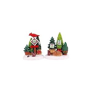 Lemax 14844 Vail Village Accessory: Tree Farm Display (Set of 2)