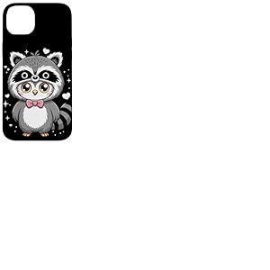 Kawaii Hibou Costume Raton Laveur Hiboux Coque pour iPhone 14 Plus