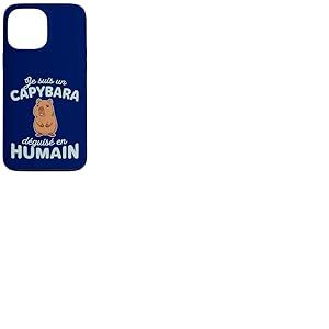 Humour D&eacute;guisement Je suis Un Capybara d&eacute;guis&eacute; en Humain Coque pour iPhone 13 Pro Max