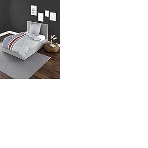 Bierbaum Parure de lit 6230-100% Coton renforcé - Conçu en Allemagne - Gris 08-155 x 220 cm + 80 x 80 cm - Taille Confortable