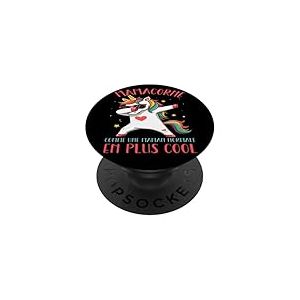 Mamacorne Cadeau Maman Licorne Dab F&ecirc;te des M&egrave;res PopSockets PopGrip Adh&eacute;sif