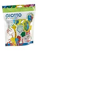 GIOTTO Patplume - Sachet 16 accessoires de modelage, Coleurs Assorties