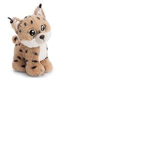 63054 Peluche Glubschis Lynx Lenzo 15 cm, Marron, Peluche Douce et Mignonne pour c&acirc;liner et Jouer, pour Enfants et Adultes, id&eacute;e Cadeau