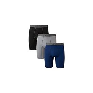 Hanes Men's Comfort Flex Fit Boxer Briefs, Ultra Soft Stretch, Long Regular Leg, 3-Pack Boxeur ajusté, Jambes Longues Assorties-Lot de 3, XXL Homme