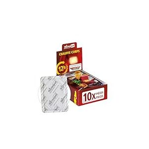 THERMOPAD Chauffe Corps : 10 Pieces de chaufferettes pour jusqu'à 12 Heures de Chaleur pour Tout Le Corps - activé par l'air - Utilisation immédiate