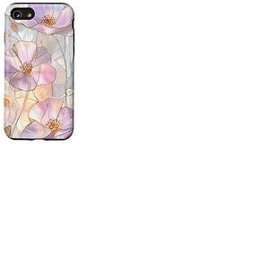 Fleurs Sauvages Roses tachées Boho Vintage Fleurs Coque pour iPhone SE (2020) / 7/8