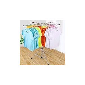 Luckincolt &Eacute;tendoir &agrave; Linge Pliable Portable Gain de Place &Eacute;tendoir &agrave; Linge Haute capacit&eacute; en Acier Inoxydable avec 4 Branches