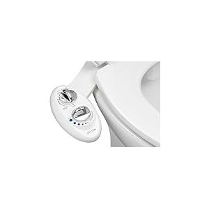 Luxe Bidet Neo 120 &ndash; Self Buse de nettoyage &ndash; Eau Douce non &eacute;lectrique m&eacute;canique Bidet WC Attachment (Blanc et blanc)