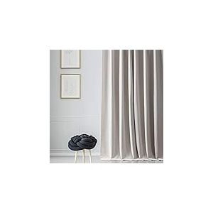 Half Price Drapes HPD Rideaux occultants Solides pour pièce 50 x 120 (1 Panneau), BOCH-171113-120, Beige albâtre