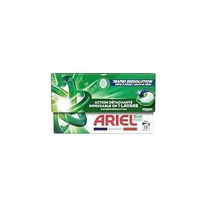 Ariel 3en1 PODS, Lessive Liquide En Capsules, 76 Lavages (4 x 19 Lavages), Élimination Impeccable Des Taches En Un Seul Lavage, Dissolution Rapide Même À Froid