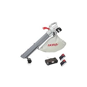 IKRA aspirateur souffleur de Feuilles à Batterie 3en1 IALS 2-20 INCL. 2X Batterie & Double Chargeur Rapide