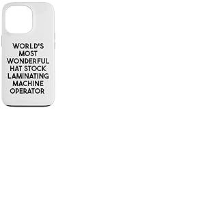 Opérateur de machine à plastifier le plus merveilleux au monde Coque pour iPhone 13 Pro