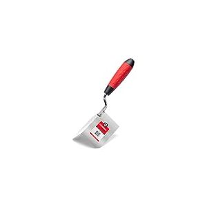 COMENSAL Truelle d'Angle Extérieur en Inox 60 x 100 mm - Truelle Angulaire pour Angle Placo - Spatule Angle Enduit - avec Manche Ergonomique - Made in EU