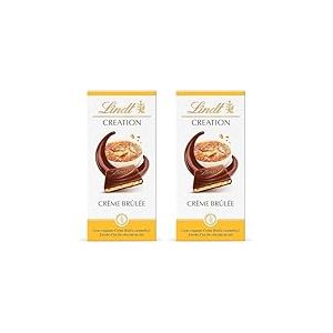 Lindt - Tablette CR&Eacute;ATION Cr&egrave;me Br&ucirc;l&eacute;e - Chocolat au Lait, 150g (Lot de 2)