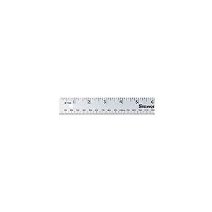 Starrett 36107 Baguette de compteur à bord droit en aluminium