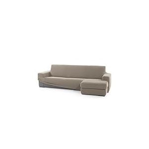 FAVERTI® Housse de canapé d'angle Super élastique avec accoudoir Court Droit (Vue de Face) | Modèle NOVELE | Lin | Protecteur de qualité en Tissu Jacquard Toucher Coton