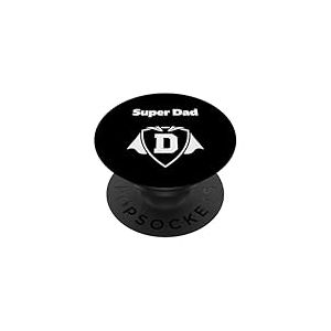 Cape, ic&ocirc;ne du p&egrave;re Super Dad Hero Shield PopSockets PopGrip Adh&eacute;sif