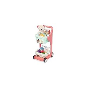 B. toys by Battat BX2054Z - Shop & Glow Caddie Musical Garni avec Aliments en Jouet, Ours en Peluche et Livre (en anglais) - Dès 2 ans