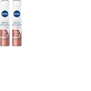 NIVEA Derma Control 96 h Déodorant spray (1 x 200 ml), Détranspirant contre la transpiration excessive, l’humidité et les odeurs, cliniquement approuvé, Déodorant femme à la formule brevetée