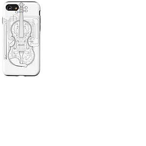 Dessin au trait Violon Coque pour iPhone SE (2020) / 7 / 8