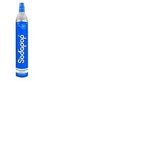 SODAPOP Cylindre de CO₂ Universel - 425 g d'acide carbonique pour jusqu'à 60 litres d'eau gazeuse fraîche - Convient pour Machine à gazéifier l'eau, Sodastream, Arke, etc.