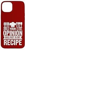 Funny Cook Opinion Recette Kitchen. Chef drôle Coque pour iPhone 15 Plus